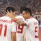 Rizky Ridho sedang melakukan selebrasi seusai mencetak gol dalam laga keenam babak penyisihan grup F Kualifikasi Piala Dunia 2026 antara timnas Indonesia versus timnas Filipina di Stadion Utama Gelora Bung Karno, Senayan, Jakarta, Selasa (11/6/2024). (Foto : BolaSport)