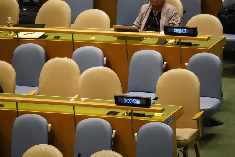 Indonesia Walkout dari Sidang PBB ke-79 Saat PM Israel Naik Mimbar.(Foto. Dok. Ist)