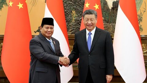 China Kasih Pesan Khusus ke Prabowo Subianto Usai Dilantik. (VIA REUTERS/CHINA DAILY)