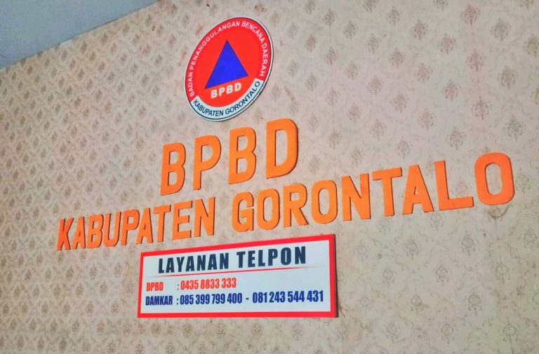 BPBD Kabupaten Gorontalo.(Foto : Penagar.id)