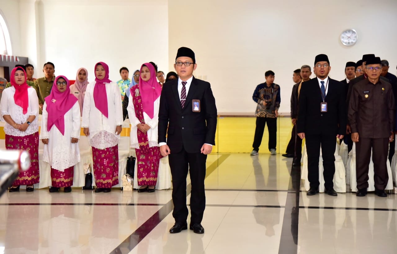 Pelantikan dan Pengukuhan Kepala BPKP Provinsi Gorontalo Mohamad Riyanto, Jumat, (20/12/2024). (Foto : Dok. Diskominfotik)