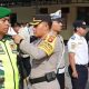 Suasana apel gelar pasukan Operasi Lilin Otanaha 2024 di halaman Mapolresta Gorontalo Kota, Jumat (20/12/2024).(Foto : Dok. Polri)