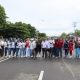 Suasana foto bersama usai Pemda Kabupaten Gorontalo Utara Launching Kegiatan Car Free Day (CFD) pada Sabtu (11/01/2025).