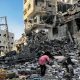 Suasana Gaza usai diserang Israel.(Foto : DW News)