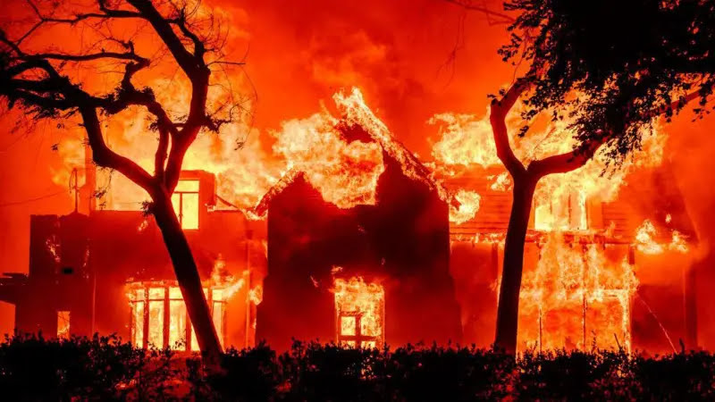 Kebakaran di Los Angeles.(Foto : Getty Images via BBC)
