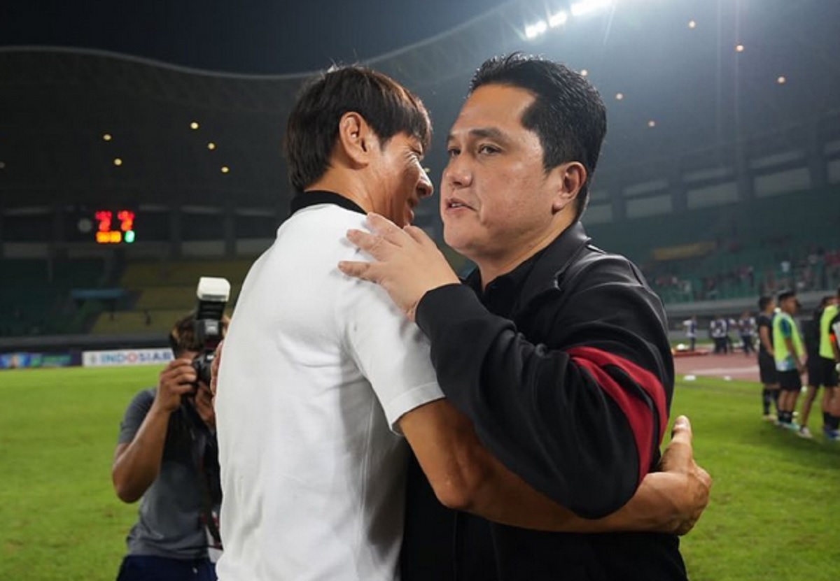Shin Tae-yong dan Erick Thohir. (Foto: IG/@erickthohir)
