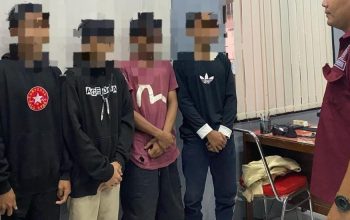 Unit PPA Sat Reskrim Polresta Gorontalo Kota menetapkan empat tersangka tindakan asusila anak.(Foto : Dok. Polri)
