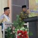 Bupati Bone Bolango Terpilih, Ismet Mile saat memberikan sambutan pada Rapat Paripurna DPRD Bone Bolango dalam rangka Pengumuman Usulan Pemberhentian Bupati Bone Bolango. (Foto : Diskominfo)