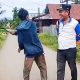 Seorang Kepala Desa di Gorontalo Nyaris Disabet Arit.(Foto : Dok. Ist.)