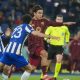 AS Roma menjadi salah satu tim yang melaju setelah pertarungan ketat melawan FC Porto. (Foto : AP/Gregorio Borgia)