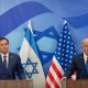 Menlu AS Marco Rubio dan PM Israel Benjamin Netanyahu menggelar konferensi pers usai pertemuan di Yerusalem. (Foto : Ohad Zwigenberg/Pool via REUTERS Purchase Licensing Rights)