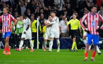 Real Madrid vs Atletico : Los Blancos Menang 2-1 di Bernabeu 