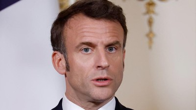 Presiden Prancis Emmanuel Macron. (Foto : AFP/Ludovic Marin)