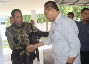 Momen Lebaran, Ridwan Monoarfa Terima Kunjungan Silaturahmi Gubernur Gorontalo
