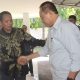 Wakil Ketua DPRD Provinsi Gorontalo, Ridwan Monoarfa saat menerima kunjungan silaturahmi Gubernur Gorontalo, Gusnar Ismail pada Kamis (3/4/2025).