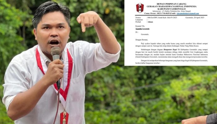 Besok, GMNI Kabgor Laporkan Pemilik Bangunan Tak Kantongi Izin Lingkungan ke Polda Gorontalo