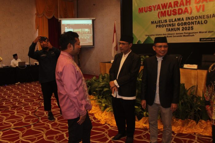 Musda VI Majelis Ulama Indonesia (MUI) Provinsi Gorontalo, Sabtu (03/05/2025).(Foto: HUMAS DPRD)