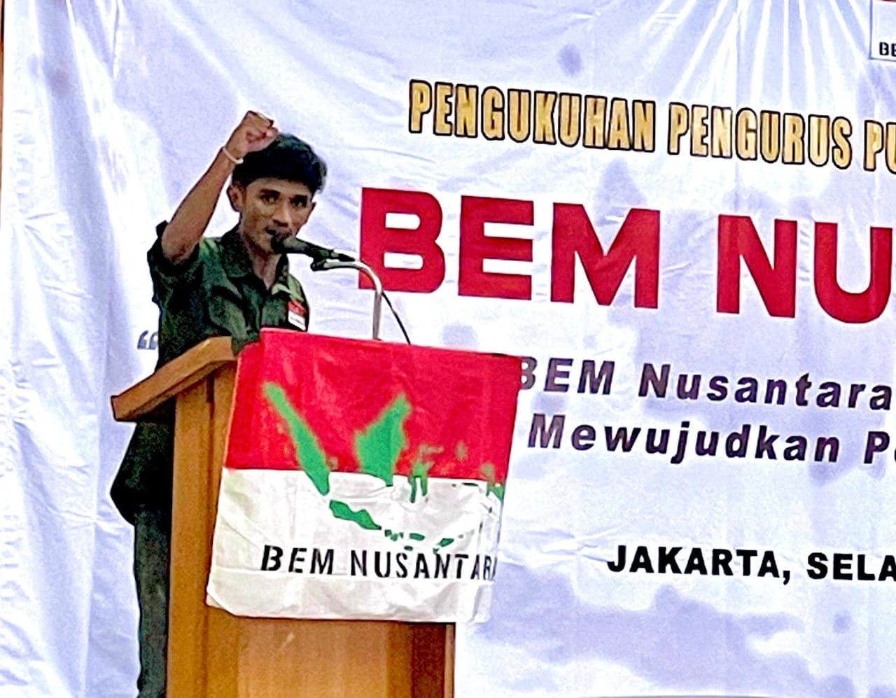 Koordinator Daerah BEM Nusantara Wilayah DKI Jakarta, Piere A.L. Lailossa./Penagar.id 