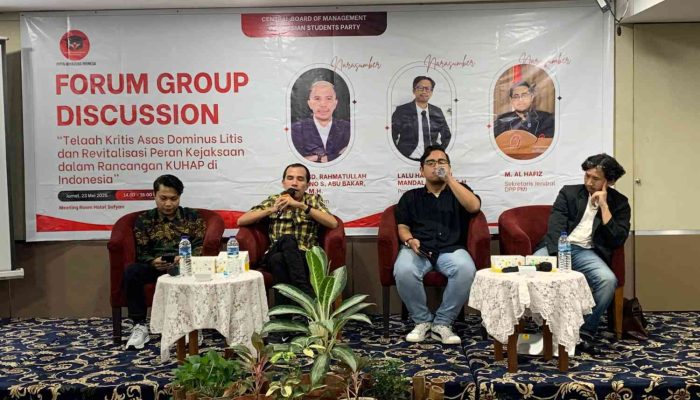 Diskusi Kritis Partai Mahasiswa Indonesia: Soroti Dominasi Kewenangan Kejaksaan dalam RKUHAP