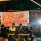 Almisbah Ali Dodego (paling kanan) bersama Pengurus BEM Provinsi Gorontalo dan sejumlah organisasi mahasiswa saat menggelar konsolidasi menjelang aksi demonstrasi, memprotes lemahnya kinerja Polda Gorontalo dalam menangani tambang ilegal yang semakin marak di daerah tersebut. (Foto : Dok. BEM Provinsi Gorontalo)