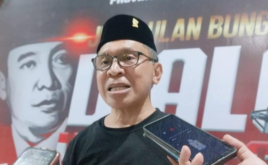 La Ode Haimudin saat diwawancarai awak media pada Minggu (15/6/2025). (Foto : Sucipto Mokodompis/ Penagar.id)