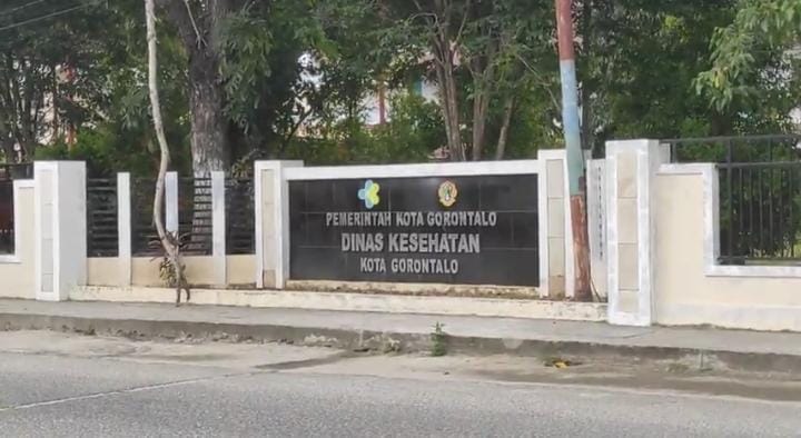Kantor Dinas Kesehatan Kota Gorontalo.(Foto : Dok. Ist.)