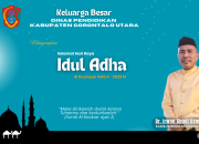 Kepala Dinas Pendidikan Kabupaten Gorontalo Utara, Dr. Irwan Abudi Usman, M.Pd, menyampaikan ucapan selamat Hari Raya Iduladha 1446 Hijriah./ Penagar.id
