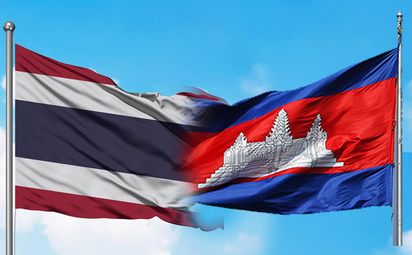 Ilustrasi Bendera Thailand-Kamboja./Penagar.id