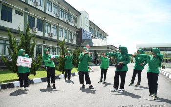 Persit KCK Koorcab Rem 133 PD XIII/Merdeka Kembali Aktif dan Ajak Ibu-Ibu Wujudkan Hidup Bugar Lewat Senam Sehat.(Foto : Dok. KOREM)