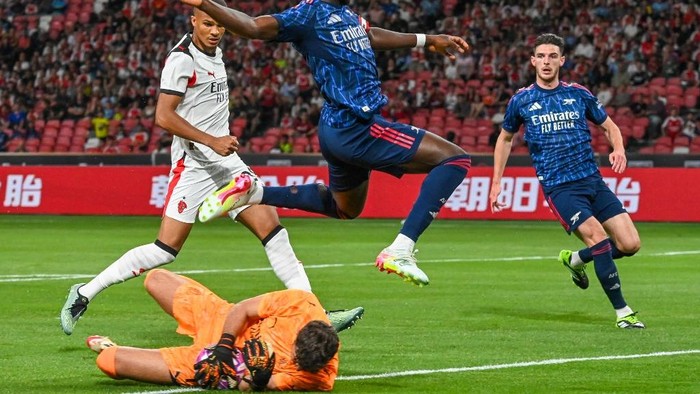 Milan kalah dari Arsenal dalam laga pramusim. (Foto: AFP/ROSLAN RAHMAN)