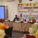 Bupati Gorontalo Utara, Thariq Modanggu saat membuka Bimtek penggunaan aplikasi eHDW yang digelar di Fox Hotel Kota Gorontalo pada Jumat (25/7/2025).(Foto : Dok. Humas)