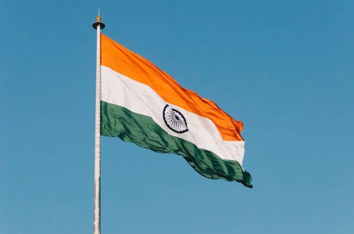 Bendera india.(Foto unsplash.comNaveed Ahmed)