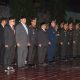 Anggota Komisi I DPRD Provinsi Gorontalo, Ramdan Liputo bersama Gubernur Gorontalo Gusnar Ismail dan jajaran Forkopimda saat mengikuti Apel Kehormatan dan Renungan Suci di Taman Makam Pahlawan Pentadio, Sabtu(16/8/2025).(Foto : Dok. HUMAS DPRD)