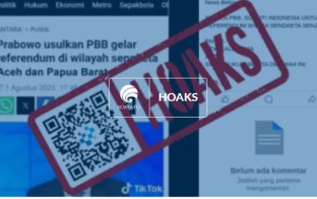 Tidak Benar Prabowo Usulkan Referendum Aceh dan Papua. (Komdigi)