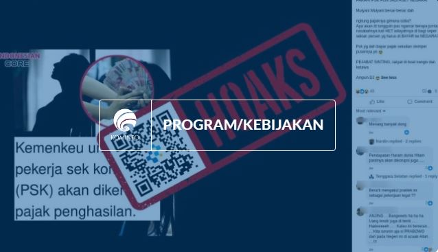 Muncul Hoaks Pajak untuk Pekerja Seks.(Komdigi)