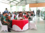 Sekretaris Daerah Gorontalo Utara  saat mrnghadiri acara perkenalan pejabat baru Komandan Brigade Infanteri 22/Ota Manasa pada  Jumat (5/9/2025).(Foto : Kominfo)