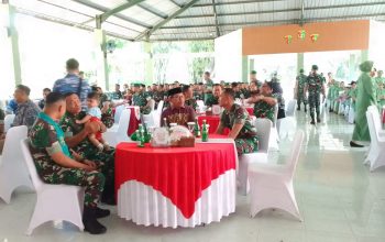 Sekretaris Daerah Gorontalo Utara  saat mrnghadiri acara perkenalan pejabat baru Komandan Brigade Infanteri 22/Ota Manasa pada  Jumat (5/9/2025).(Foto : Kominfo)