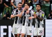 Hasil Juventus vs Inter Milan dalam lanjutan Liga Italia (Serie A) 2025-2026, Sabtu (13/9/2025).(Foto : AFP/MARCO BERTORELLO)