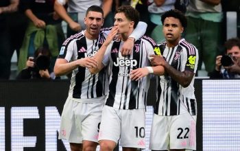 Hasil Juventus vs Inter Milan dalam lanjutan Liga Italia (Serie A) 2025-2026, Sabtu (13/9/2025).(Foto : AFP/MARCO BERTORELLO)
