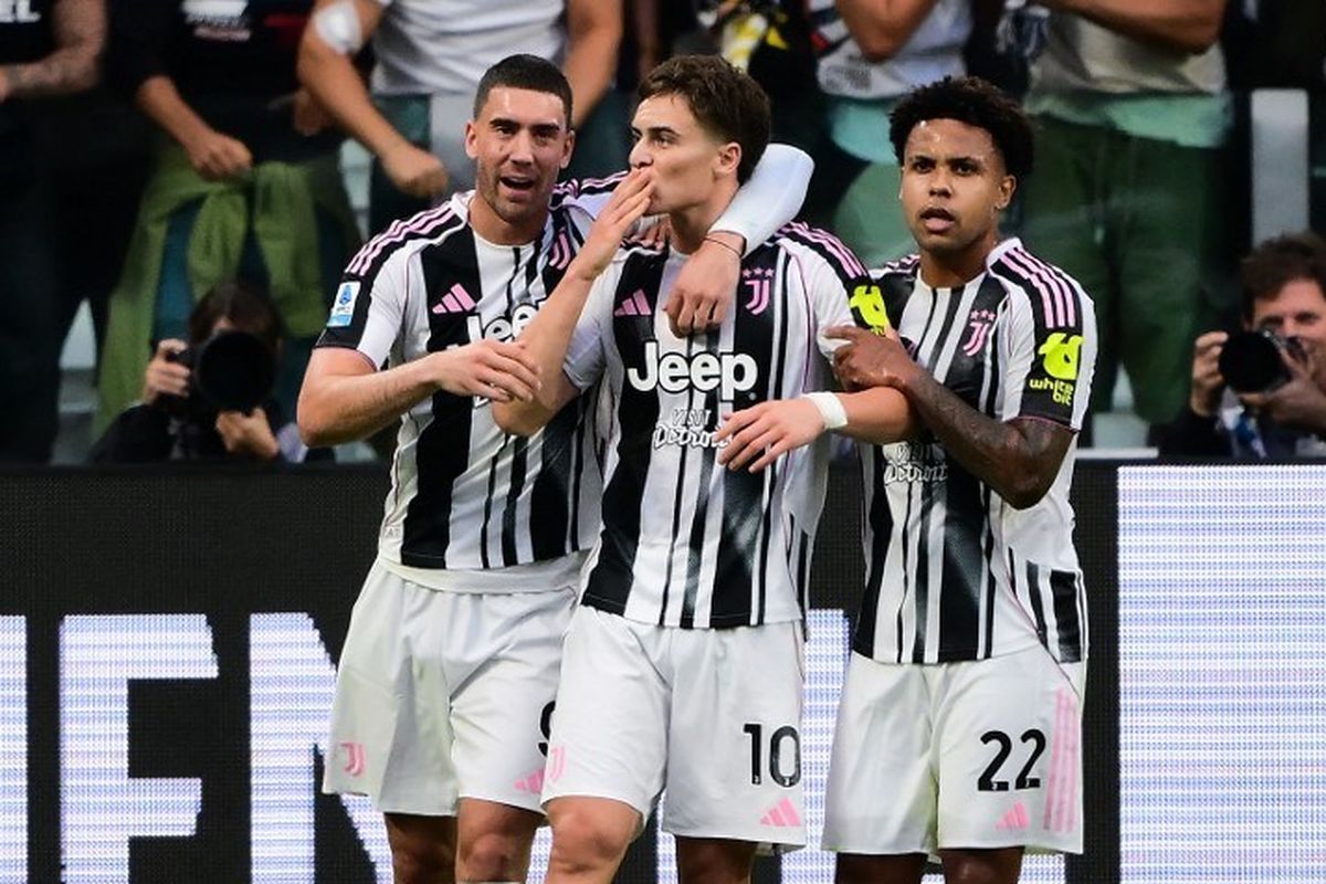 Hasil Juventus vs Inter Milan dalam lanjutan Liga Italia (Serie A) 2025-2026, Sabtu (13/9/2025).(Foto : AFP/MARCO BERTORELLO)
