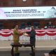 Ketua DPRD Provinsi dan Gubernur  Gorontalo dalam Rapat Paripurna terkait Pembicaraan Tingkat I atas Ranperda tentang APBD Tahun Anggaran 2026.(Foto : HUMAS DPRD)