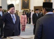 Erick Thohir saat dilantik jadi Menpora RI. (Foto : Dok. Sekpres)