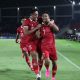 Pemain Timnas Indonesia merayakan gol ke gawang Chinese Taipei pada laga Kualifikasi Piala Asia U-23 2024. (Foto : Arief Bagus Prasetiyo)