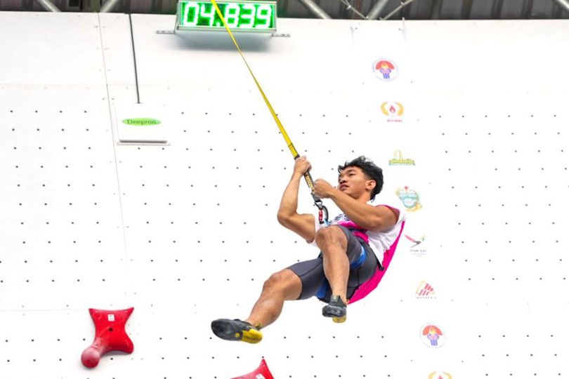 Atlet panjat tebing Kiromal Katibin.(Foto: Dok. Kemenpora/egan)