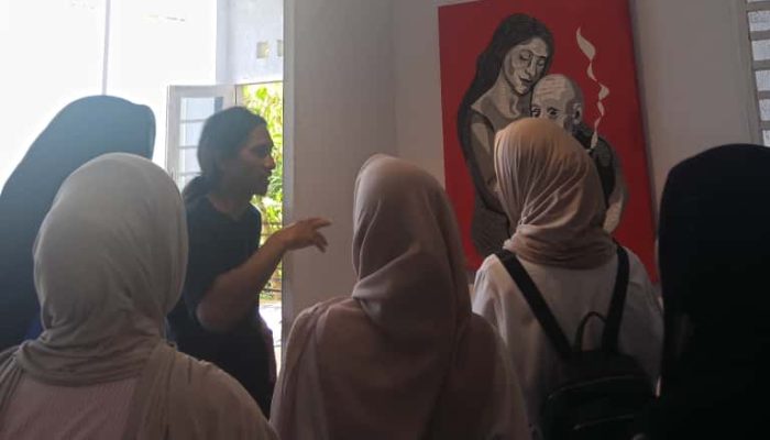Mahasiswa STIKES Baktara Belajar Pancasila Lewat Sentuhan Seni di Riden Baruadi Gallery