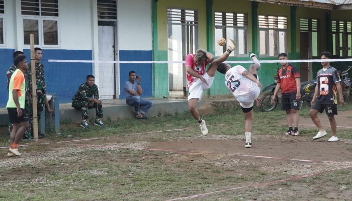 TMMD Ke-126 Gorontalo: TNI dan Warga Tonala Guyub Lewat Laga Sepak Takraw