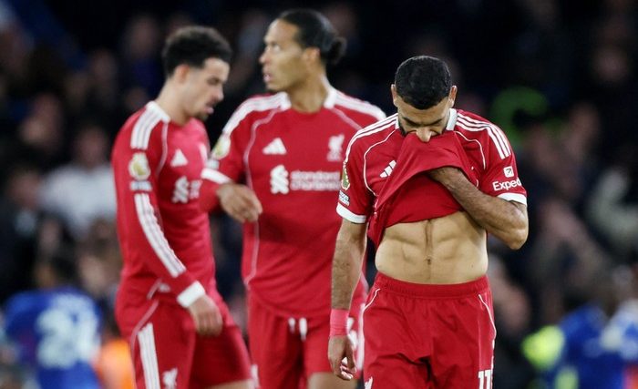Liverpool Terjungkal Usai Start Sempurna di Awal Musim.(Foto: Action Images via Reuters/David Klein)