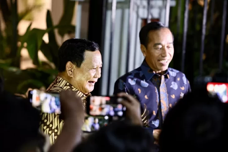 Presiden RI Prabowo Subianto dan Presiden ke-7 Joko Widodo.(Foto : Dok. Ist.)