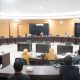 Suasan RDP yang membahas aduan masyarakat terkait lahan pembangunan Lapas Perempuan. Rapat ini berlangsung di Ruang Dulohupa DPRD Provinsi Gorontalo, Senin (3/11/2025).(Foto : HUMAS DPRD)