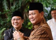 Menteri Koordinator Bidang Pemberdayaan Masyarakat, Muhaimin Iskandar atau Cak Imin bersama Presiden Prabowo Subianto.(Foto : Dok. Ist.)